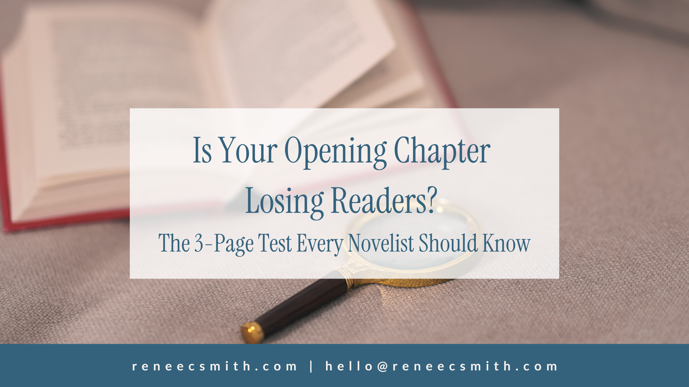 Is Your Opening Chapter Losing Readers? The 3-Page Test Every Novelist Should Know