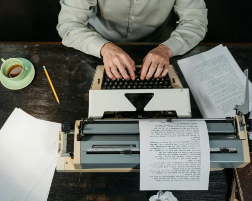 coffee cup manuscript with show don't tell examples